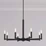 1_Millennium Lighting Daxley 8-Light Chandelier in Matte Black
