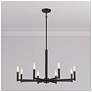 3_Millennium Lighting Daxley 8-Light Chandelier in Matte Black more views