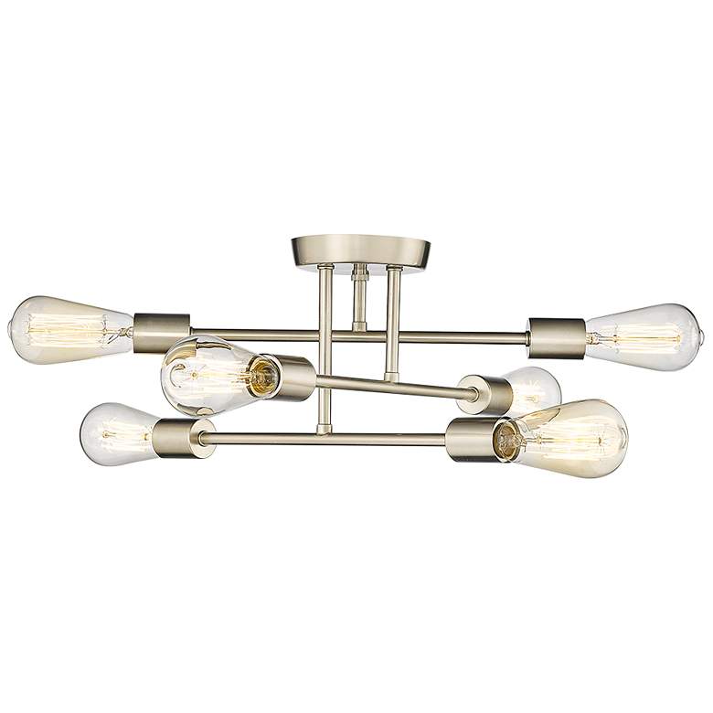 Image 1 Millennium Lighting Decco 6 Light Semi-Flush Ceiling Mount