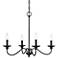 Millennium Lighting Delvona 24" Wide 4-Light Matte Black Chandelier