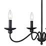 2_Millennium Lighting Delvona 24" Wide 4-Light Matte Black Chandelier more views