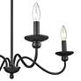 3_Millennium Lighting Delvona 24" Wide 4-Light Matte Black Chandelier more views