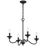 5_Millennium Lighting Delvona 24" Wide 4-Light Matte Black Chandelier more views