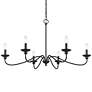 3_Millennium Lighting Delvona 37" Wide Matte Black Candelabra Chandelier