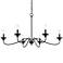 Millennium Lighting Delvona 37" Wide Matte Black Candelabra Chandelier