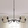 2_Millennium Lighting Delvona 37" Wide Matte Black Candelabra Chandelier