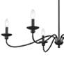 4_Millennium Lighting Delvona 37" Wide Matte Black Candelabra Chandelier more views