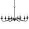 Millennium Lighting Delvona 38" Wide 8-Light Matte Black Chandelier