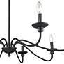 4_Millennium Lighting Delvona 38" Wide 8-Light Matte Black Chandelier more views