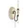 Millennium Lighting Denise 1-Light Indoor Wall Sconce in White/Bronze