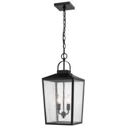 Millennium Lighting Devens 2 Light Outdoor Hanging Lantern in Black