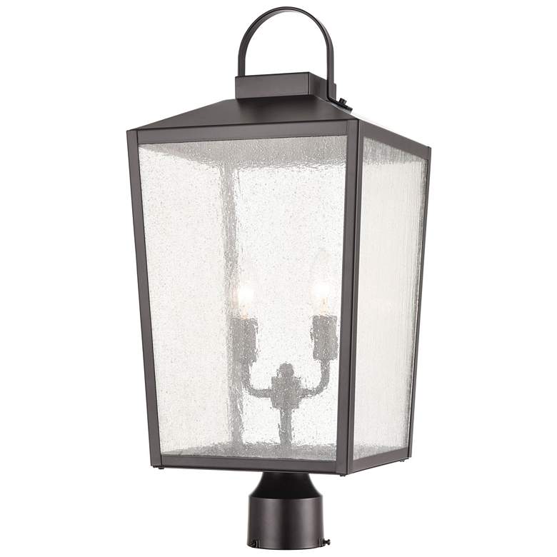 Image 1 Millennium Lighting Devens 2 Light Outdoor Post Lantern Powder Coat Bronze