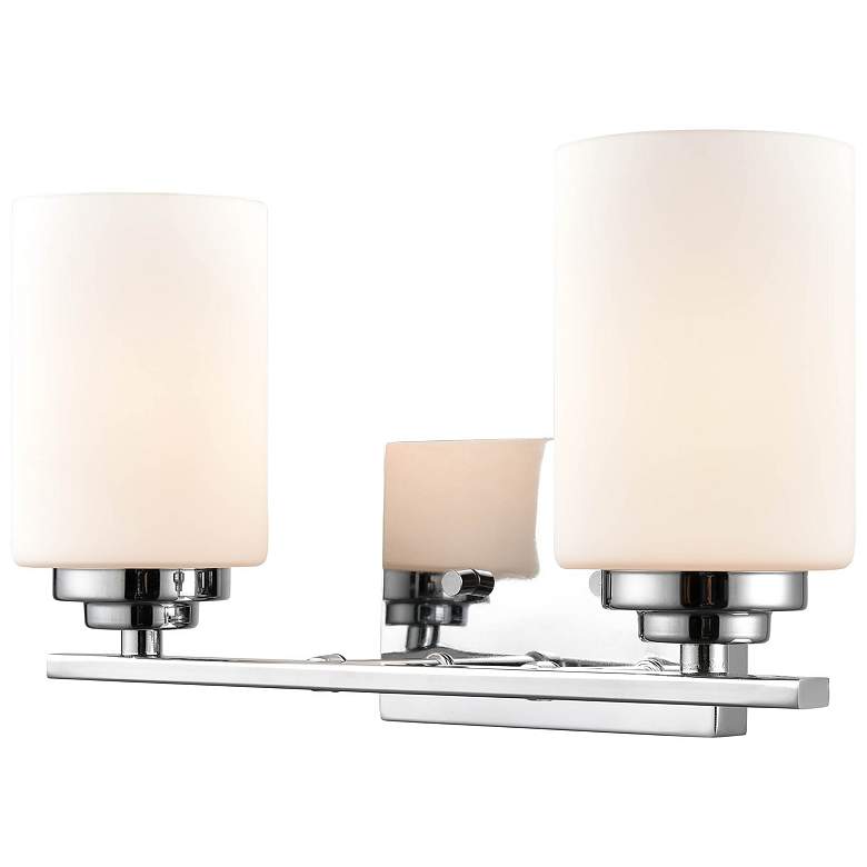 Image 2 Millennium Lighting Durham 2 Light Vanity Fixture in Chrome more views