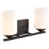 Millennium Lighting Durham 2 Light Vanity Fixture in Matte Black