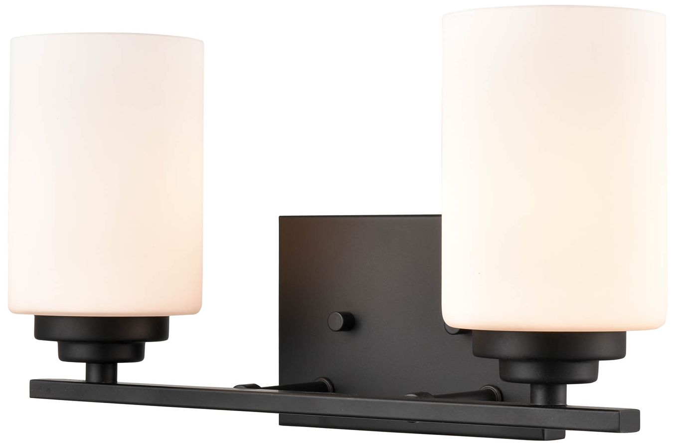 Image 2 Millennium Lighting Durham 2 Light Vanity Fixture in Matte Black more views