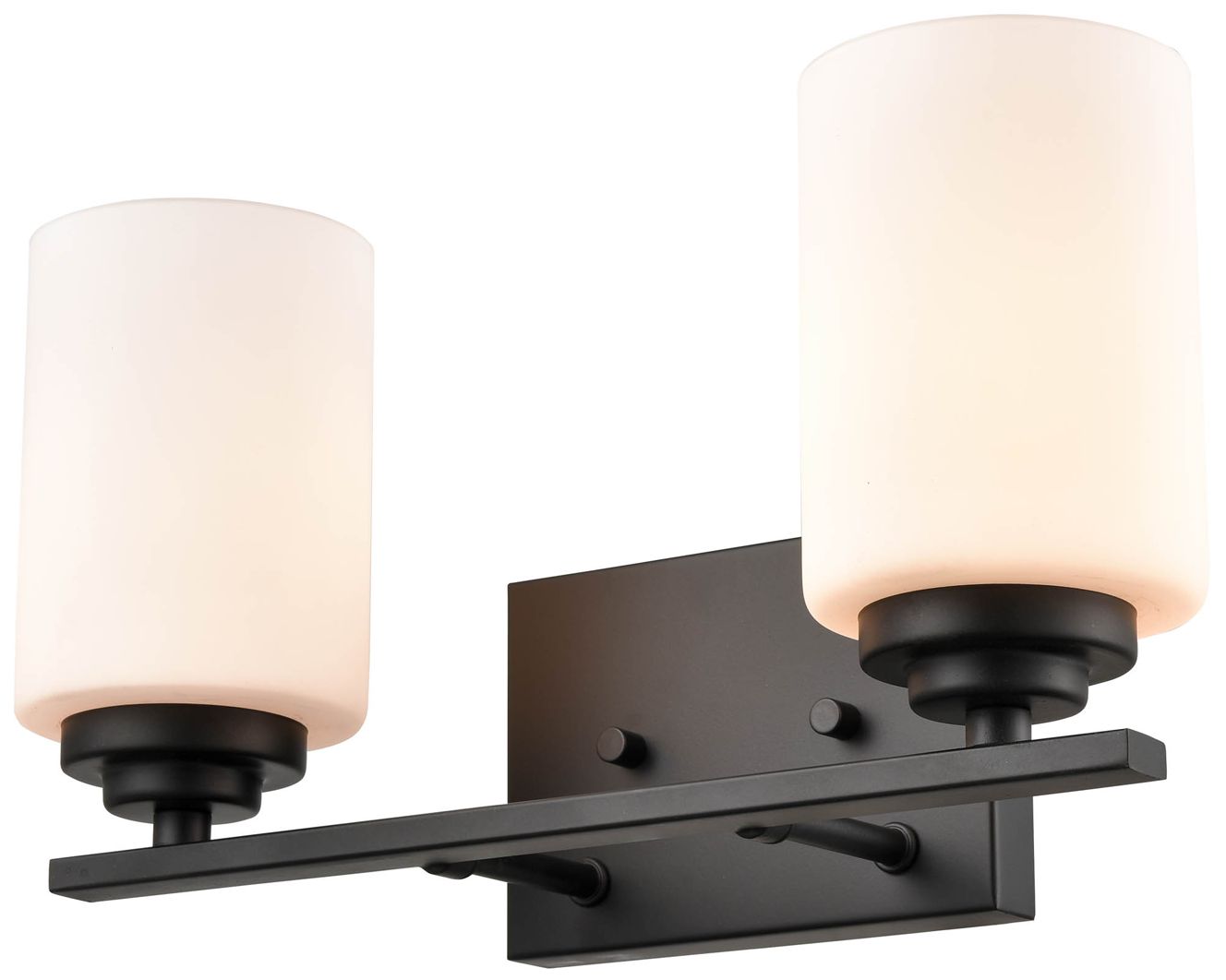 Image 3 Millennium Lighting Durham 2 Light Vanity Fixture in Matte Black more views