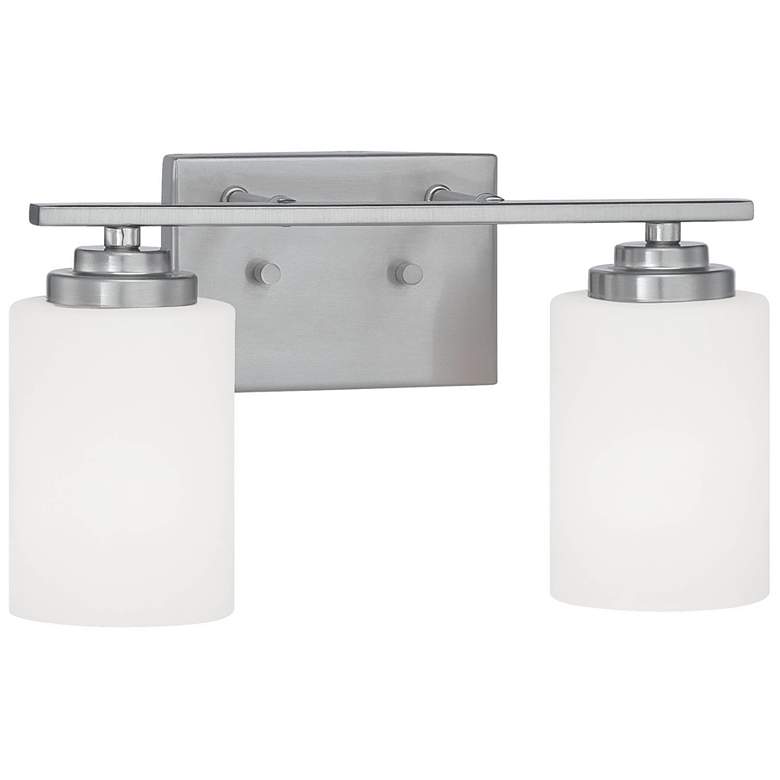 Image 1 Millennium Lighting Durham 2 Light Vanity Fixture in Satin Nickel