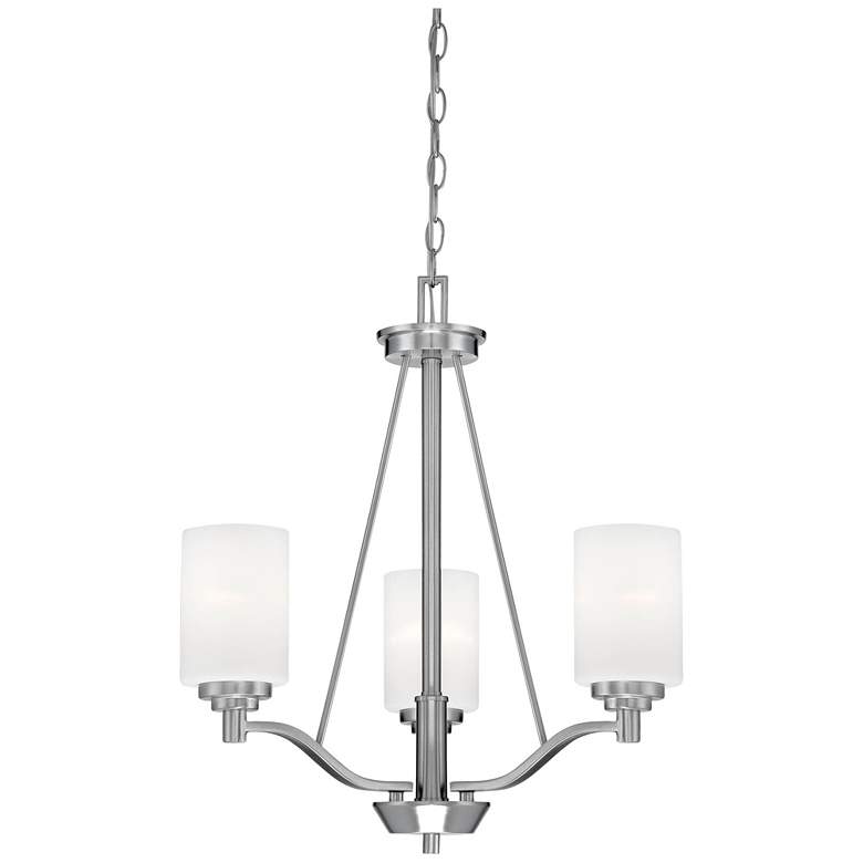 Image 1 Millennium Lighting Durham 3 Light Chandelier Fixture Satin Nickel