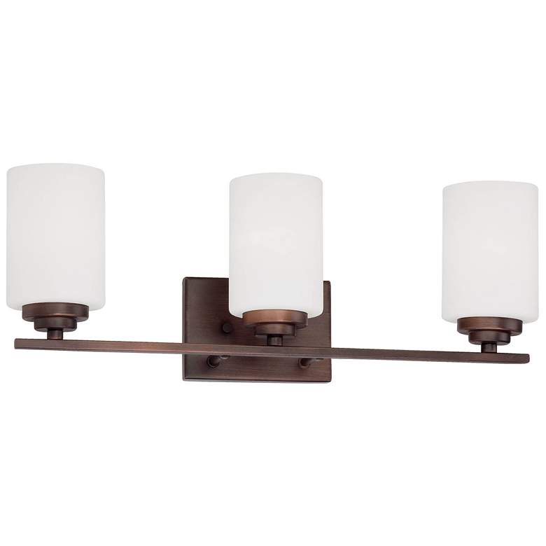 Image 1 Millennium Lighting Durham 3 Light Vanity Fixture in Rubbed Bronze