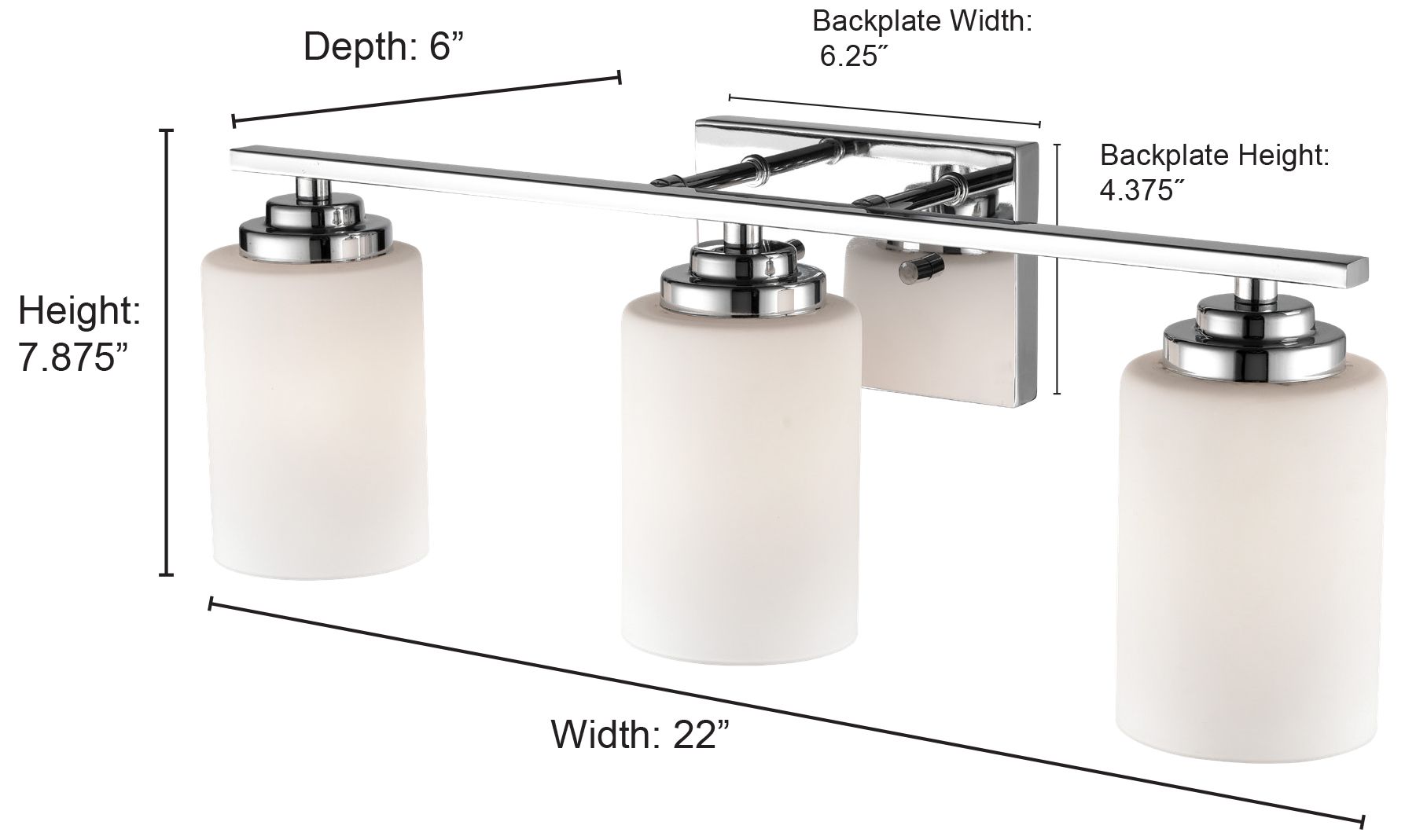 Image 2 Millennium Lighting Durham 3 Light Vanity Fixture in Rubbed Bronze more views