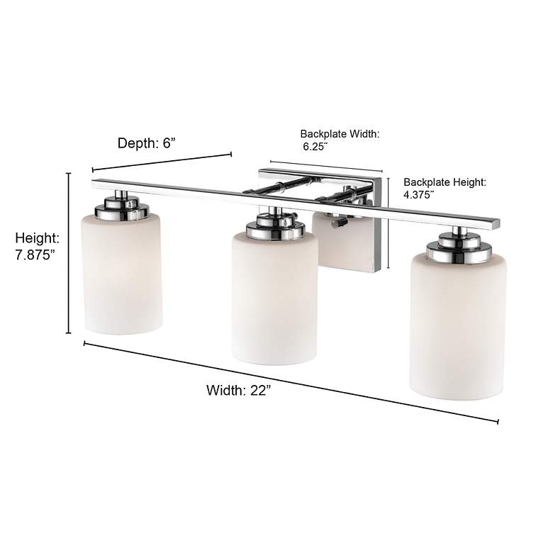 Image 2 Millennium Lighting Durham 3 Light Vanity Fixture in Rubbed Bronze more views