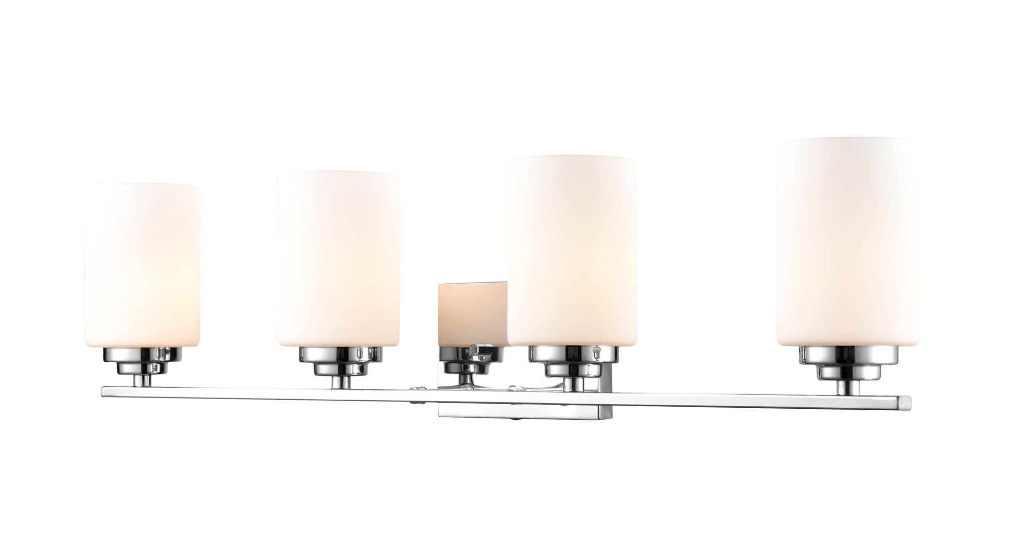 Image 2 Millennium Lighting Durham 4 Light Vanity Fixture in Chrome more views