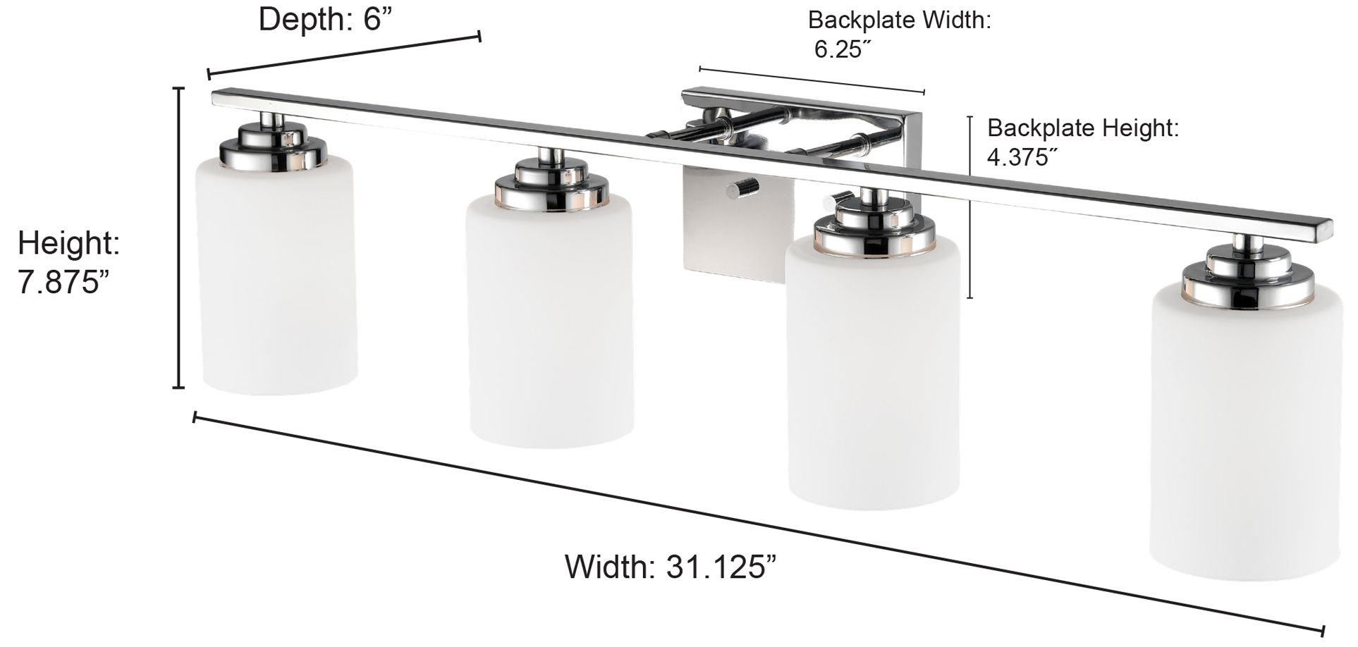 Image 2 Millennium Lighting Durham 4 Light Vanity Fixture in Satin Nickel more views