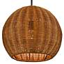 3_Millennium Lighting Elise 1 Light Pendant Fixture Natural Rattan more views