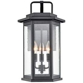 Image1 of Millennium Lighting Ellis 3 Light 18" Outdoor Wall Sconce Powder Coat