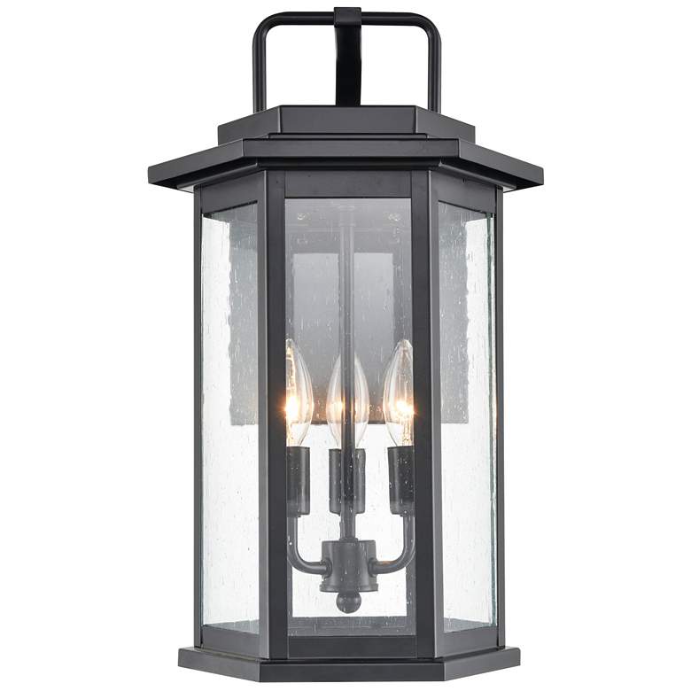 Image 1 Millennium Lighting Ellis 3 Light 18" Outdoor Wall Sconce Powder Coat