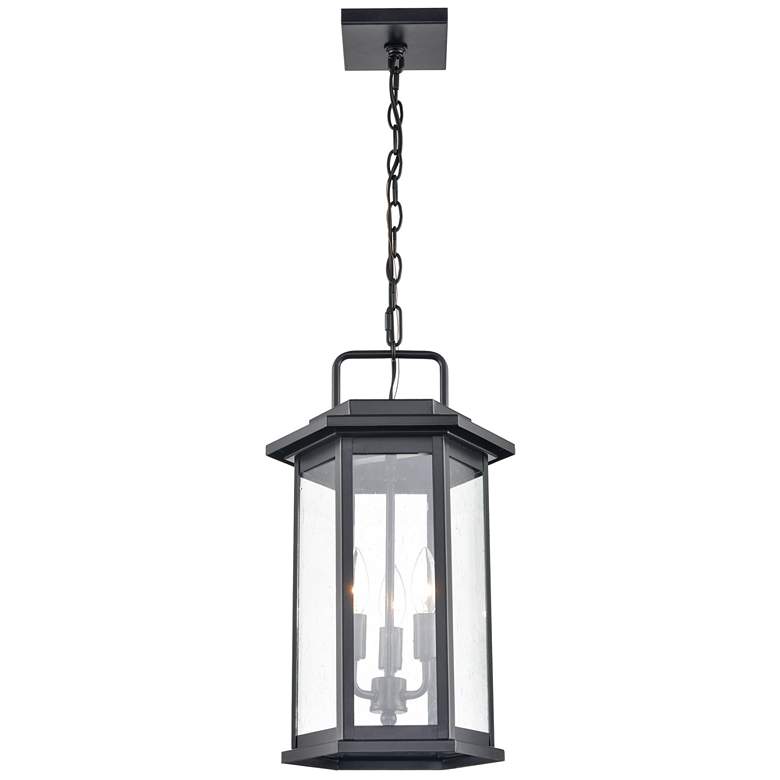 Image 1 Millennium Lighting Ellis 3 Light Outdoor Hanging Lantern Powder Coat Black
