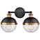 Millennium Lighting Ellmira 2 Light Vanity Fixture in Matte Black