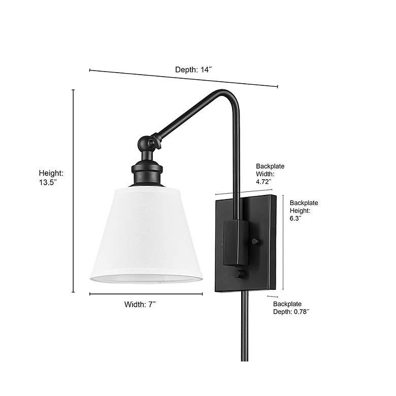 Image 3 Millennium Lighting Elyon 1 Light Swing Arm Sconce more views