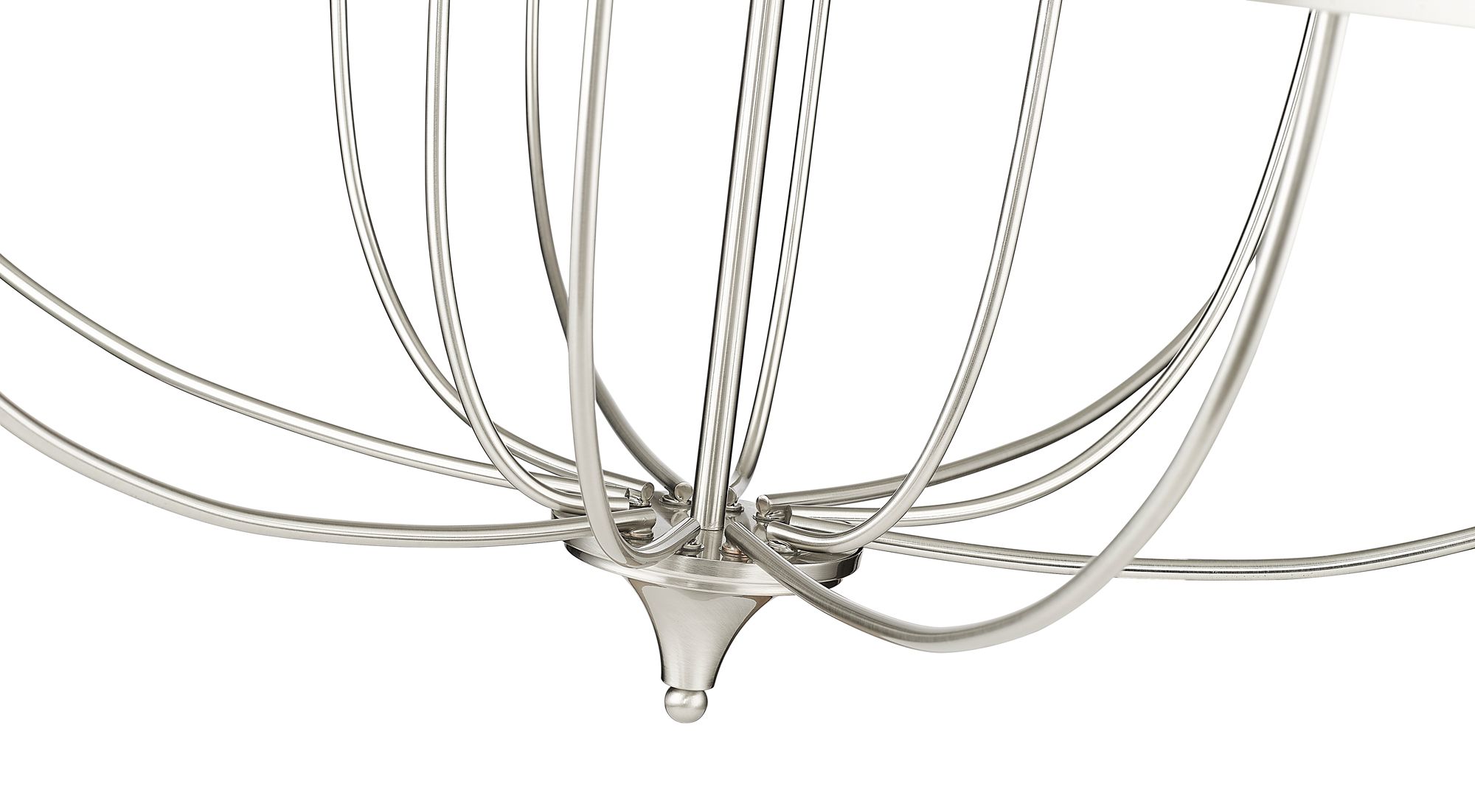 Image 7 Millennium Lighting Emery 12-Light Chandelier in Brushed Nickel more views