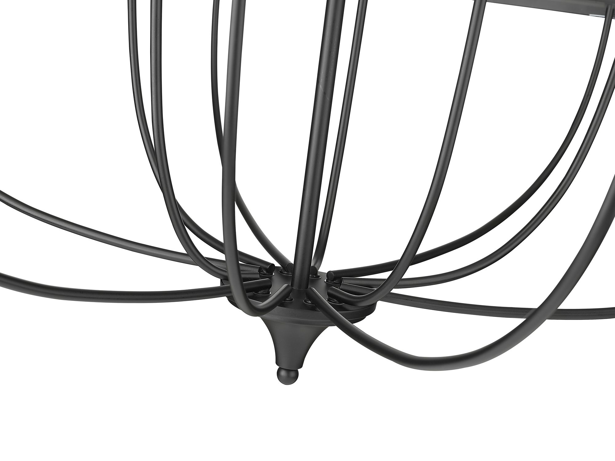 Image 7 Millennium Lighting Emery 12-Light Chandelier in Matte Black more views