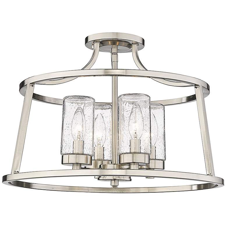 Image 5 Millennium Lighting Errol 4 Light Semi-Flush Mount Nickel more views