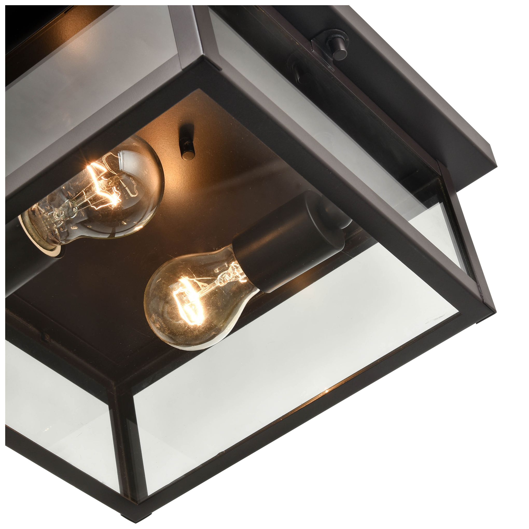 Image 2 Millennium Lighting Evanton 2 Light Outdoor Flush Mount Bronze more views