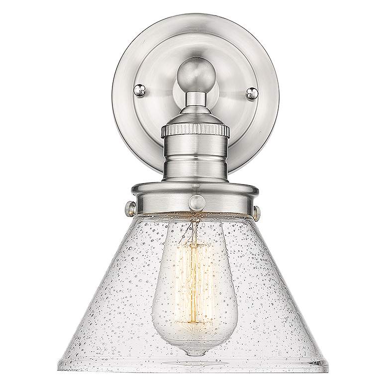 Image 1 Millennium Lighting Eyden 1 Light Wall Sconce in Brushed Nickel