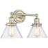 Millennium Lighting Eyden 2 Light Vanity Fixture in Modern Gold