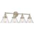 Millennium Lighting Eyden 4 Light Vanity Fixture in Modern Gold