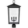 Millennium Lighting Fetterton 3 Light Outdoor Post Lantern Black