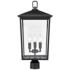 Millennium Lighting Fetterton 3 Light Outdoor Post Lantern Black