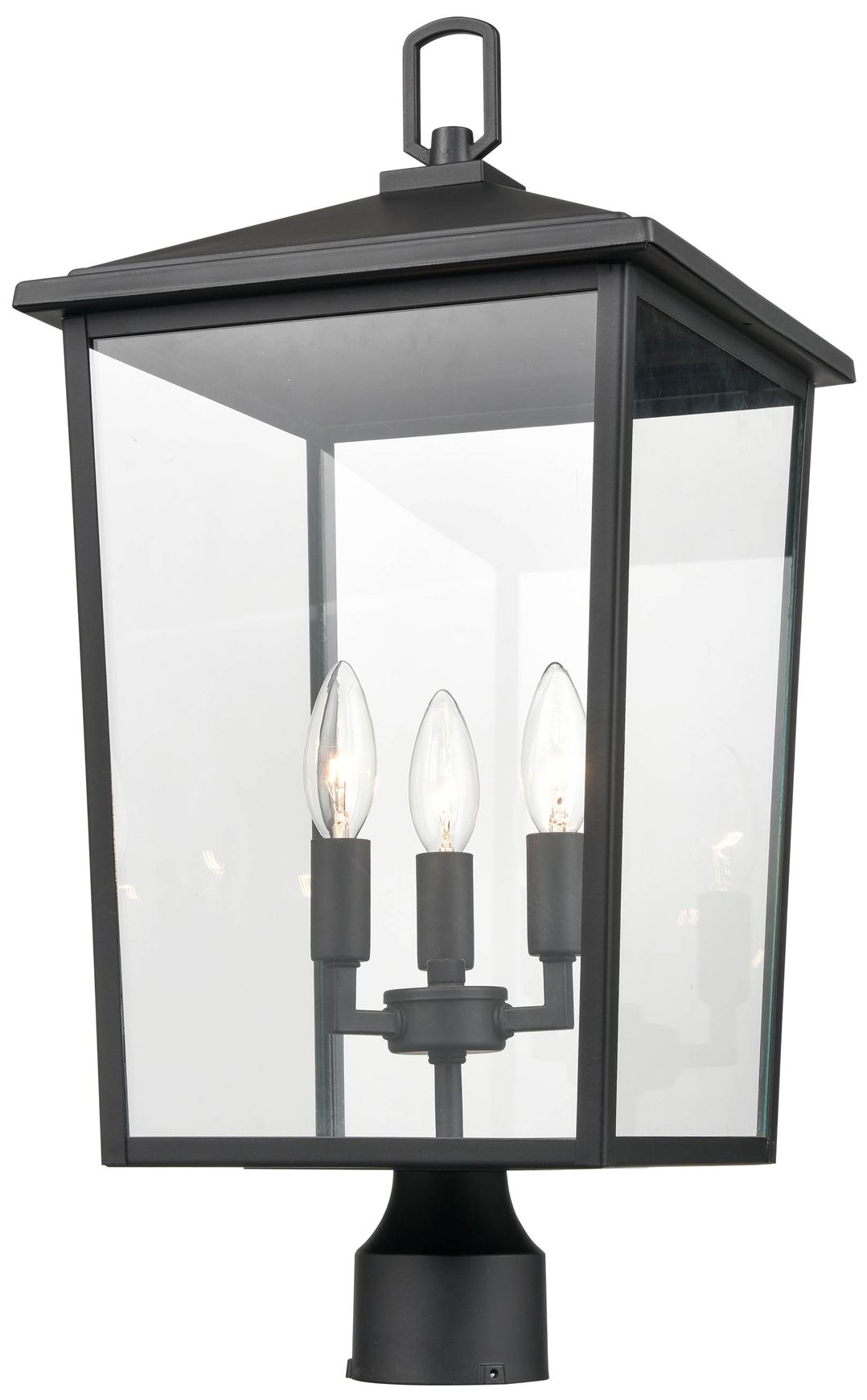 Thumbnail2 of Millennium Lighting Fetterton 3 Light Outdoor Post Lantern Black more views