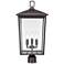 Millennium Lighting Fetterton 3 Light Outdoor Post Lantern Bronze