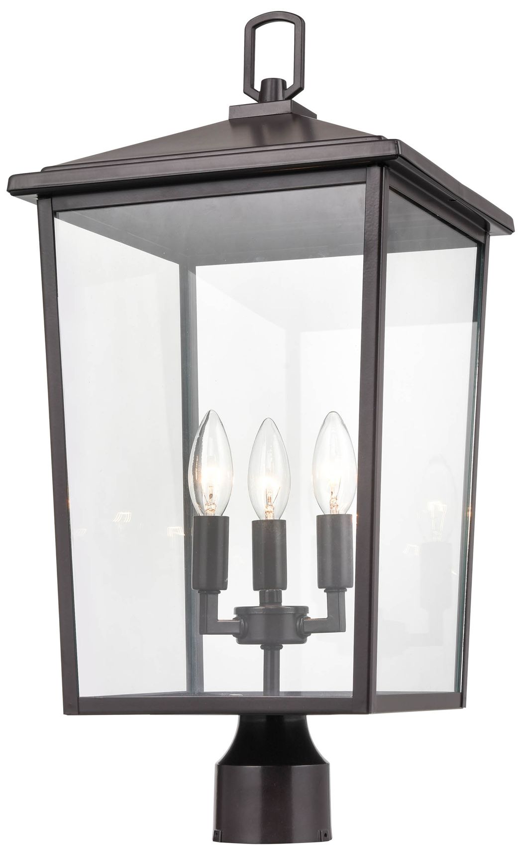 Thumbnail3 of Millennium Lighting Fetterton 3 Light Outdoor Post Lantern Bronze more views