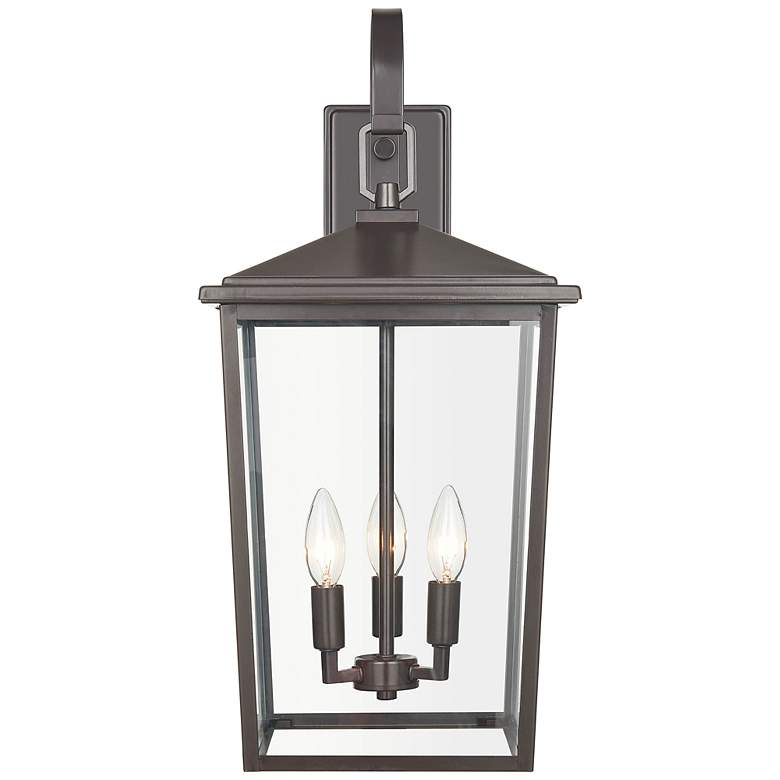 Image 1 Millennium Lighting Fetterton 3 Light Outdoor Wall Sconce Black