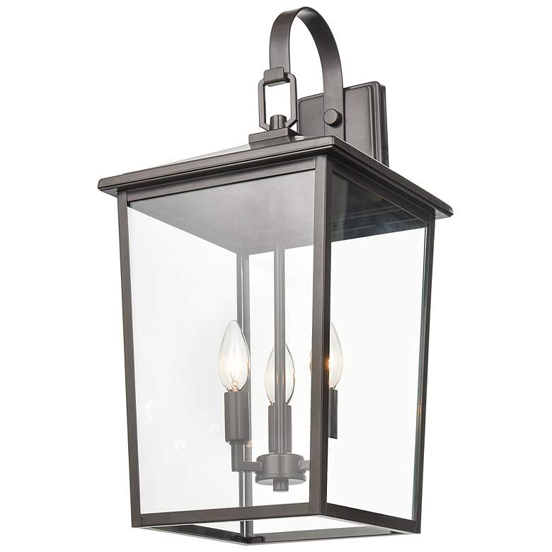 Image 5 Millennium Lighting Fetterton 3 Light Outdoor Wall Sconce Black more views