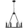 Millennium Lighting Florence 8 Light Chandelier Fixture Matte Black