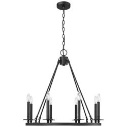 Millennium Lighting Florence 8 Light Chandelier Fixture Matte Black