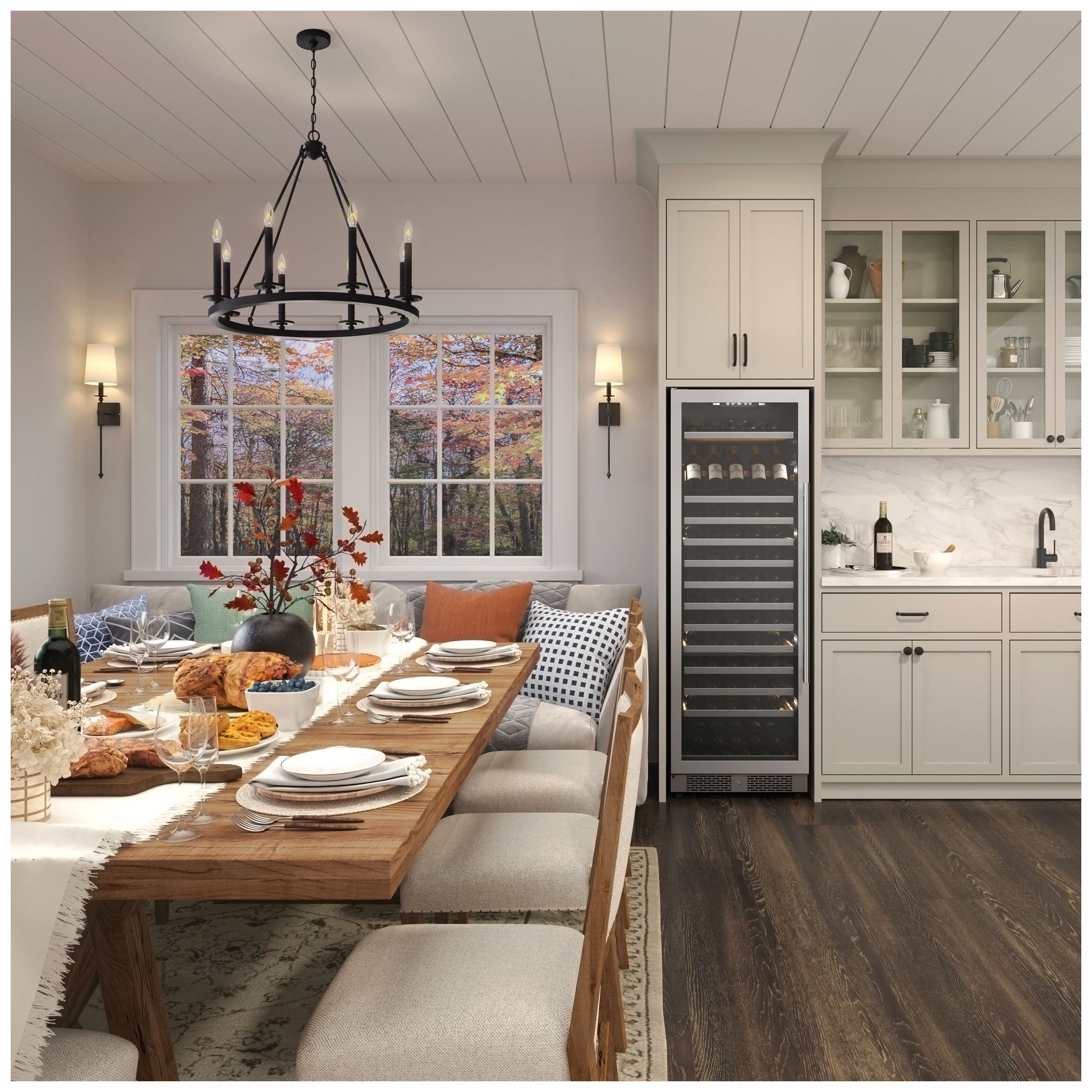 Image 7 Millennium Lighting Florence 8 Light Chandelier Fixture Matte Black more views